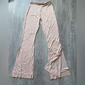 Acne Studios Soft Pink Sheer Flared Lounge Pants